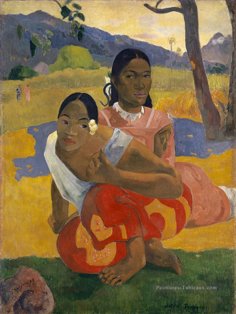 Nafea Faa ipoipo Quand épouserez vous postimpressionnisme Primitivisme Paul Gauguin Peintures à l'huile